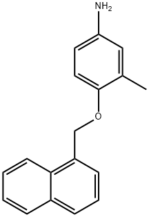 3-METHYL-4-(1-NAPHTHYLMETHOXY)ANILINE 结构式