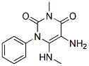 5-AMINO-3-METHYL-6-METHYLAMINO-1-PHENYL-1H-PYRIMIDINE-2,4-DIONE 结构式