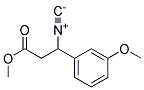 METHYL-3-ISOCYANO-(3-METHOXYPHENYL)PROPIONATE 结构式