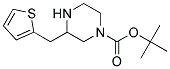 3-THIOPHEN-2-YLMETHYL-PIPERAZINE-1-CARBOXYLIC ACID TERT-BUTYL ESTER 结构式