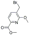 5-BROMOMETHYL-6-METHOXY-PYRIDINE-2-CARBOXYLIC ACID METHYL ESTER 结构式