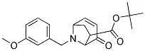 8-AZABICYCLO[3.2.1]OCT-2-ENE-6-CARBOXYLIC ACID, 8-[(3-METHOXYPHENYL)METHYL]-4-OXO-, 1,1-DIMETHYLETHYL ESTER 结构式