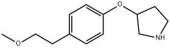 4-(2-METHOXYETHYL)PHENYL 3-PYRROLIDINYL ETHER 结构式