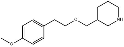 3-([(4-METHOXYPHENETHYL)OXY]METHYL)PIPERIDINE 结构式