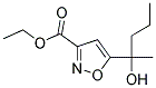 ETHYL 5-(1-HYDROXY-1-METHYLBUTYL)ISOXAZOLE-3-CARBOXYLATE 结构式