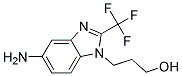 3-(5-AMINO-2-TRIFLUOROMETHYL-BENZOIMIDAZOL-1-YL)-PROPAN-1-OL 结构式