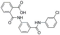 N-[3-(3-CHLORO-PHENYLCARBAMOYL)-PHENYL]-PHTHALAMIC ACID 结构式