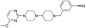 3-((4-[4-(4-Methoxypyrimidin-2-yl)piperazin-1-yl]piperidin-1-yl)methyl)benzonitrile 结构式