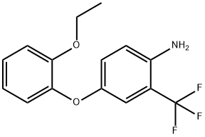 4-(2-ETHOXYPHENOXY)-2-(TRIFLUOROMETHYL)ANILINE 结构式