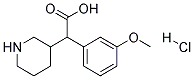 3-(3-METHOXYCARBOXYBENZYL) PIPERIDINE HCL 结构式