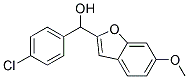 (4-CHLORO-PHENYL)-(6-METHOXY-BENZOFURAN-2-YL)-METHANOL 结构式