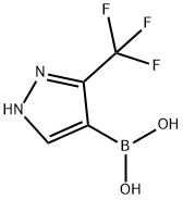 3-三氟甲基-4-吡唑硼酸 结构式