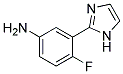 4-FLUORO-3-(1H-IMIDAZOL-2-YL)-PHENYLAMINE 结构式