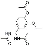 4-[BIS(ACETYLAMINO)METHYL]-2-ETHOXYPHENYL ACETATE 结构式