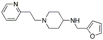 N-(2-FURYLMETHYL)-1-(2-PYRIDIN-2-YLETHYL)PIPERIDIN-4-AMINE 结构式