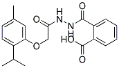 2-(N'-[2-(2-ISOPROPYL-5-METHYL-PHENOXY)-ACETYL]-HYDRAZINOCARBONYL)-BENZOIC ACID 结构式