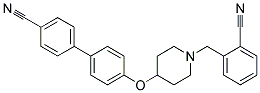 4'-([1-(2-CYANOBENZYL)PIPERIDIN-4-YL]OXY)BIPHENYL-4-CARBONITRILE 结构式