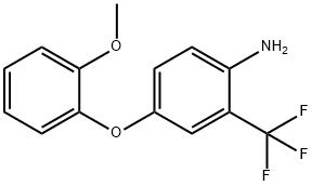 4-(2-METHOXYPHENOXY)-2-(TRIFLUOROMETHYL)ANILINE 结构式