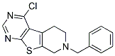 7-BENZYL-4-CHLORO-5,6,7,8-TETRAHYDRO-PYRIDO[4',3':4,5]THIENO[2,3-D]PYRIMIDINE 结构式