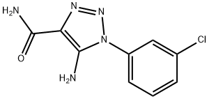 5-氨基-1-(3-氯苯基)-1H-1,2,3-三唑-4-甲酰胺 结构式