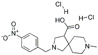 8-METHYL-2-(4-NITRO-BENZYL)-2,8-DIAZA-SPIRO[4.5]DECANE-4-CARBOXYLIC ACID DIHYDROCHLORIDE 结构式