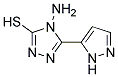 4-AMINO-5-(2H-PYRAZOL-3-YL)-4H-[1,2,4]TRIAZOLE-3-THIOL 结构式