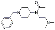 N-[2-(DIMETHYLAMINO)ETHYL]-N-[1-(PYRIDIN-4-YLMETHYL)PIPERIDIN-4-YL]ACETAMIDE 结构式