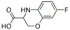 7-FLUORO-3,4-DIHYDRO-2H-BENZO[B][1,4]OXAZINE-3-CARBOXYLIC ACID 结构式