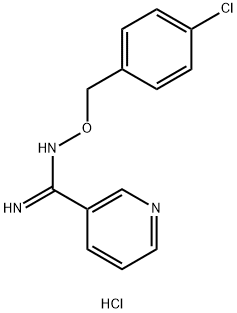 ([(4-Chlorobenzyl)oxy]imino)(3-pyridinyl)methanaminium chloride 结构式