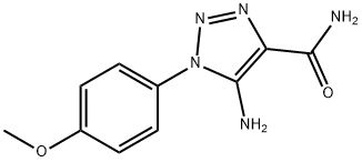 5-氨基-1-(4-甲氧基苯基)-1H-1,2,3-三唑-4-甲酰胺 结构式