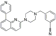 3-([4-(8-PYRIDIN-4-YLQUINOLIN-2-YL)PIPERAZIN-1-YL]METHYL)BENZONITRILE 结构式