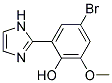 4-BROMO-2-(1H-IMIDAZOL-2-YL)-6-METHOXY-PHENOL 结构式