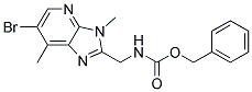 (6-Bromo-3,7-dimethyl-3H-imidazo[4,5-b]pyridin-2-ylmethyl)-carbamic acid benzyl ester 结构式