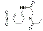3-METHYL-7-(METHYLSULFONYL)-4-PROPIONYL-3,4-DIHYDROQUINOXALIN-2(1H)-ONE 结构式