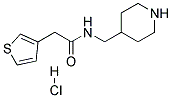 N-PIPERIDIN-4-YLMETHYL-2-THIOPHEN-3-YL-ACETAMIDE HYDROCHLORIDE 结构式