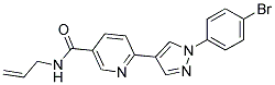 N-ALLYL-6-[1-(4-BROMOPHENYL)-1H-PYRAZOL-4-YL]NICOTINAMIDE 结构式