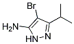 4-Bromo-5-isopropyl-2H-pyrazol-3-ylamine 结构式