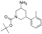 TERT-BUTYL 3-AMINO-5-O-TOLYLPIPERIDINE-1-CARBOXYLATE 结构式