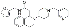 N-(2-FURYLMETHYL)-2-(2-[1-(PYRIDIN-3-YLMETHYL)PIPERIDIN-4-YL]-1,2,3,4-TETRAHYDROISOQUINOLIN-1-YL)ACETAMIDE 结构式