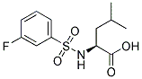 LEUCINE, N-[(3-FLUOROPHENYL)SULFONYL]- 结构式