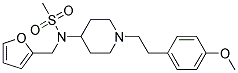 N-(2-FURYLMETHYL)-N-(1-[2-(4-METHOXYPHENYL)ETHYL]PIPERIDIN-4-YL)METHANESULFONAMIDE 结构式