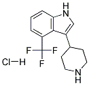 3-(PIPERIDIN-4-YL)-4-(TRIFLUOROMETHYL)-1H-INDOLE HYDROCHLORIDE 结构式