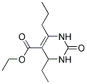 4-ETHYL-2-OXO-6-PROPYL-1,2,3,4-TETRAHYDRO-PYRIMIDINE-5-CARBOXYLIC ACIDETHYL ESTER 结构式