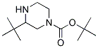 3-TERT-BUTYL-PIPERAZINE-1-CARBOXYLIC ACID TERT-BUTYL ESTER 结构式