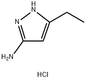 3-乙基-1H-吡唑-5-胺盐酸盐 结构式