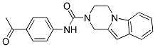 N-(4-ACETYLPHENYL)-3,4-DIHYDROPYRAZINO[1,2-A]INDOLE-2(1H)-CARBOXAMIDE 结构式