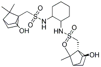 N,N'-(1S,2S)-(+)-1,2-CYCLOHEXANEDIYLBIS[2-HYDROXY-7,7-DIMETHYL-BICYCLO[2.2.1]HEPTANE-1-METHANESULFONAMIDE] 结构式