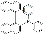 (R)-(+)-2-DIPHENYLPHOSPHINO-2'-METHYL-1,1'-BINAPHTHYL 结构式