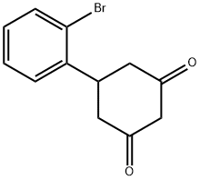 5-(2-BROMOPHENYL)CYCLOHEXANE-1,3-DIONE 结构式