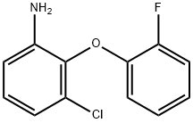 3-CHLORO-2-(2-FLUOROPHENOXY)ANILINE 结构式